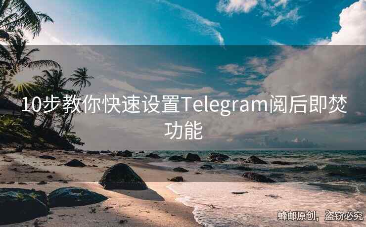 Telegram 阅后即焚功能全攻略：设置、限制与隐私保护指南-电报中文资讯网 - Telegram资讯分享平台